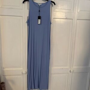 Gianni Bini Blue Halter Sheath Maxi Dress
